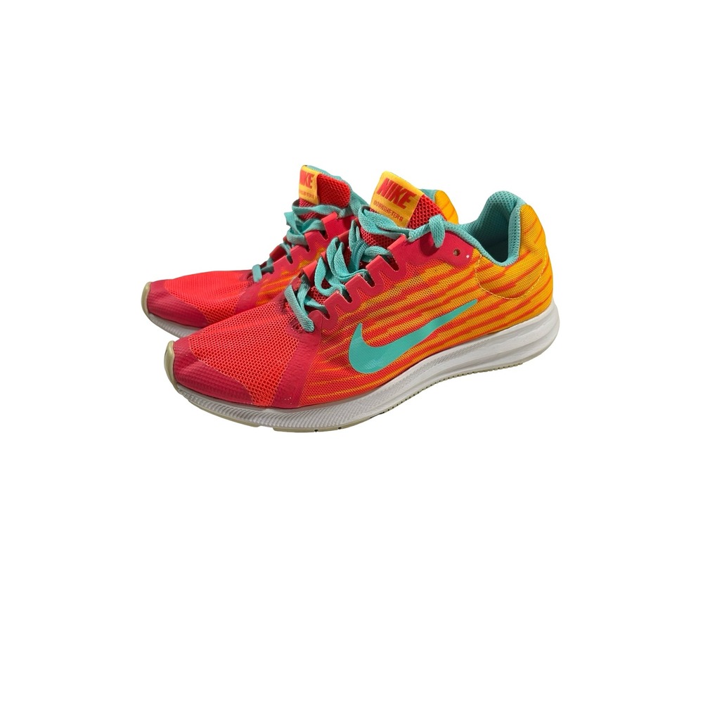 Nike Downshifter 8 Kids Running Shoes Hyper Crimson Teal AT2968-600 Size 3.5Y